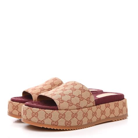 gucci monogram platform sandal|Gucci platform sandals aliexpress.